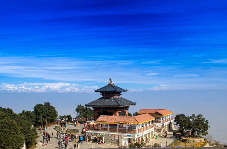 Chandragiri Temple which is located in Nepal