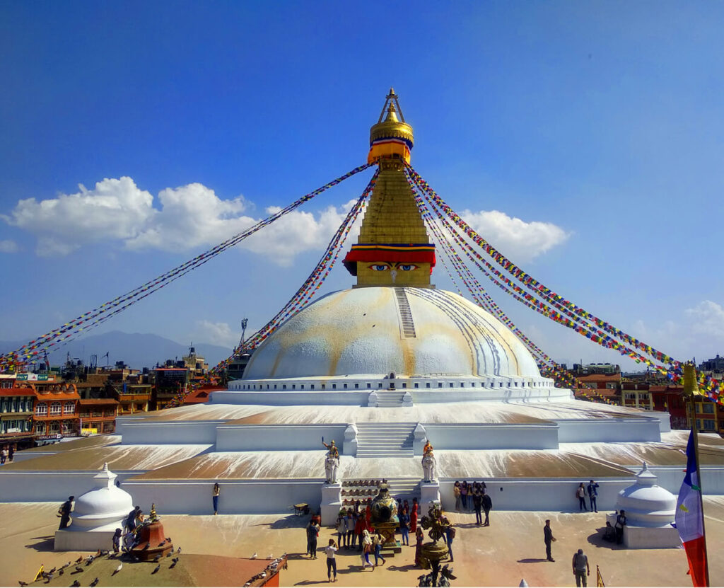 Baudhanath Stupa which is located in Province 3 of Nepal