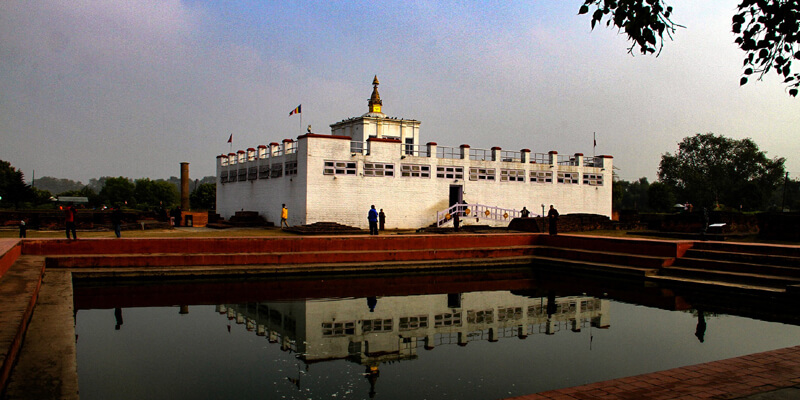 Lumbini which is located in Nepal