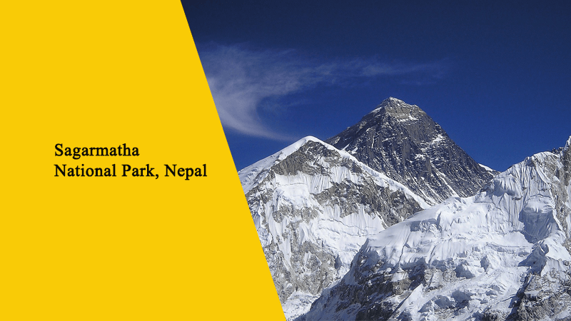 Sagarmatha National Park which is located in Nepal.