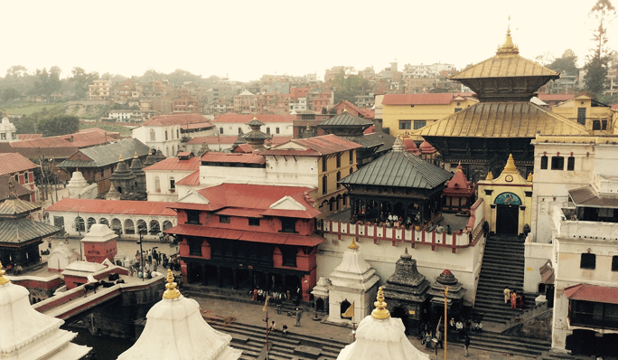 Pashupatinath Temple which is located in Kathmandu of Nepal