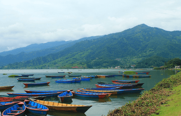 Phewa Lake which is located in Province 4 of Nepal